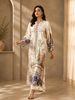 2611 | Printed Silk Kaftan Set