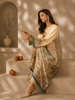 2609 | Printed Silk Kaftan Set