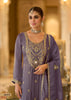 Eba Silk embroidered suit - Purple