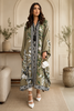 Olive Floral Kaftan | Premium Long Top