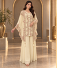Noor Cape and Palazzo outfit - Cream