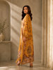 2614 | Printed Silk Kaftan Set