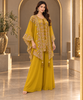 Noor Cape and Palazzo outfit - Mustard