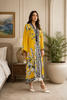 Yellow Floral Kaftan | Premium Long Top