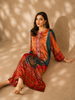 2613 | Printed Silk Kaftan Set