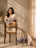 2611 | Printed Silk Kaftan Set