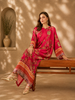 2615 | Printed Silk Kaftan Set