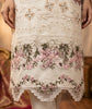 Cream Chiffon Embellished 3 Piece Suit