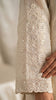 Cream Chiffon Embellished 3 Piece Suit