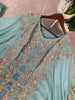 Noor Cape and Palazzo outfit - Sky Blue