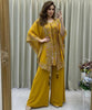 (Pre-Order) Noor Cape and Palazzo outfit - Mustard