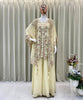 Noor Cape and Palazzo outfit - Cream