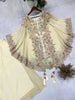 Noor Cape and Palazzo outfit - Cream