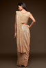 Celeste Sequin Saree – Champagne