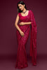 Celeste Sequin Saree – Hot Pink