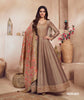 Taupe Anarkali Suit