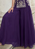 Sayuri Purple Embroidered Palazzo Suit