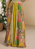 Sayuri Mustard Printed Jacket Gown Set
