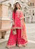 Sayuri Embroidered Sharara Suit – Bright Pink