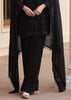 Sayuri Layla Beaded Georgette Suit – Black