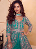 Seerat Luxury Anarkali & Palazzo Suit – Emerald Green
