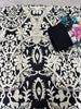 Monochrome Floral Cotton Lawn unstitched Suit