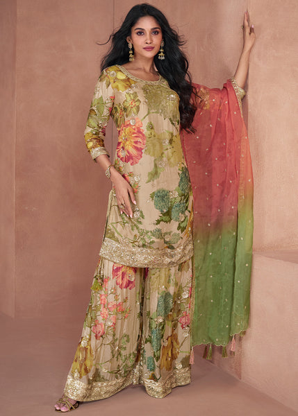 Sayuri Floral Sharara Suit