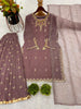 Noor Embellished Mauve suit - Ladies