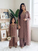 Noor Embellished Mauve suit - Ladies