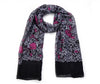 Black/Pink Tropical Print Scarf 92471